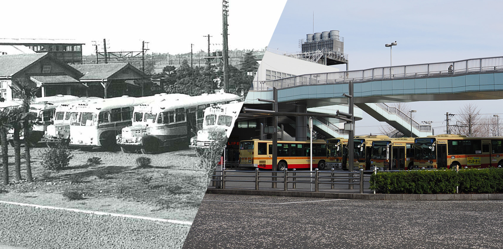 相模原駅前ターミナル 1960（昭和35）年頃と現在
