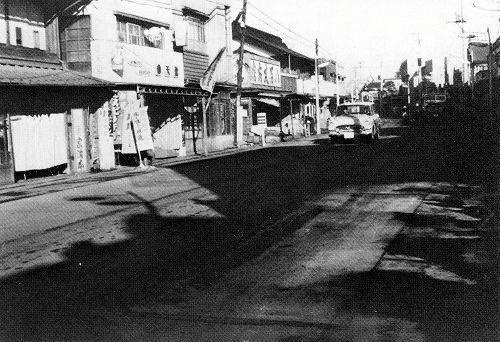 昭和37（1962）年ごろの上溝本町通りの写真