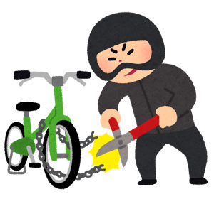 自転車盗難のイメージイラスト