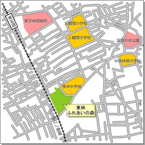 地図：東林ふれあいの森