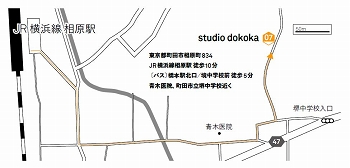 studio dokokaの地図