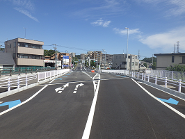 橋梁設置箇所　町田市方面を望むの写真