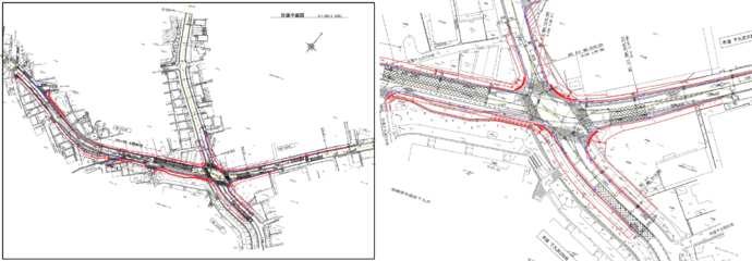 上中の原交差点概要図