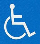 障害者のための国際シンボルマークの画像
