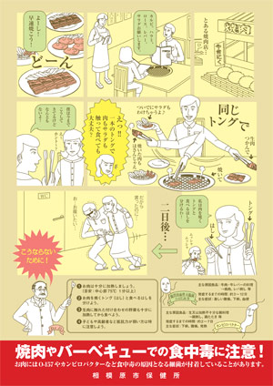 食中毒のチラシの画像