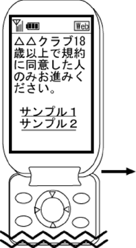 事例2　携帯画面1