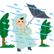 大雨のイラスト