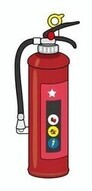 業務用消火器のイラスト