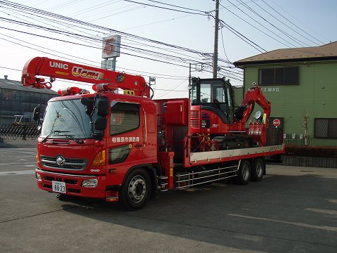 重機搬送車の写真