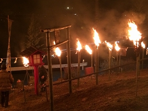 火祭りの写真