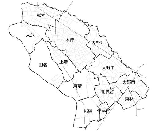 イラスト：統計表中の地域区分