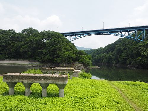 現在の国道412号の道志橋の写真