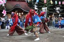 大島諏訪明神の獅子舞（2023年8月撮影分）の拡大写真を表示