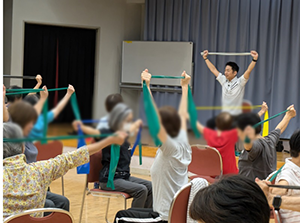 健康体操の様子