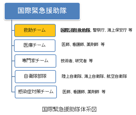 国際緊急援助隊体系図