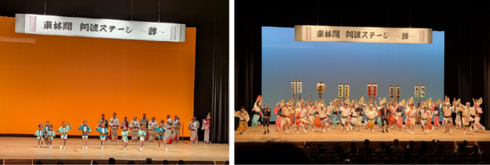 かわいらしいお子さんたちの演舞と圧巻のステージ