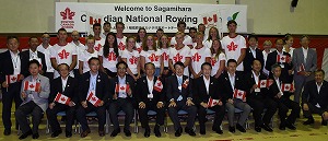 カナダ代表ボートチーム歓迎レセプションの写真