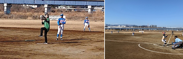 少年野球大会の様子