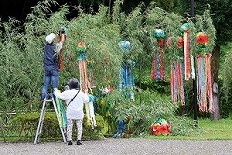 園内の大きな装飾中　写真