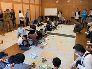 月面ロボット(模型)レースの様子 写真