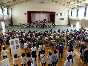 田名中学校吹奏楽部　写真