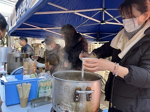 販売の様子　写真