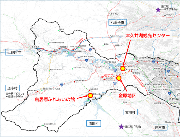 道の駅設置候補地 地図