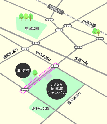 市道キャンプ淵野辺1号の地図