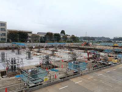 基礎関連工事の状況（10月下旬）の写真