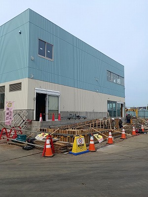 外壁の施工状況（6月）の写真