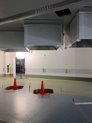 建物内部の施工状況（7月）の写真