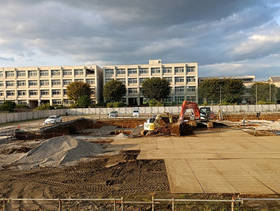 基礎関連工事の状況（9月下旬）の写真