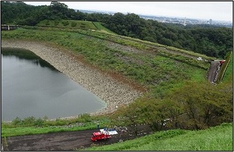 訓練の様子（城山湖）