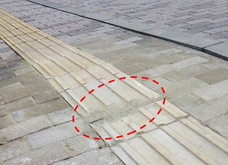 8月事例補修後の道路