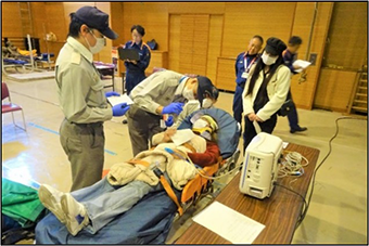 訓練の様子（1）の写真