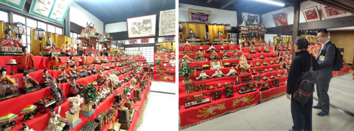 ひな人形展の様子