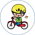 自転車に乗ったさがみん　画像