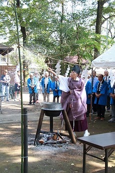 上矢部御嶽神社の湯花神事イメージ写真